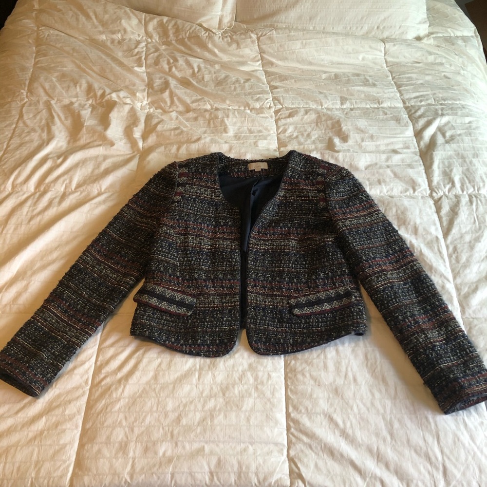 Ann Taylor Tweed Cropped Jacket